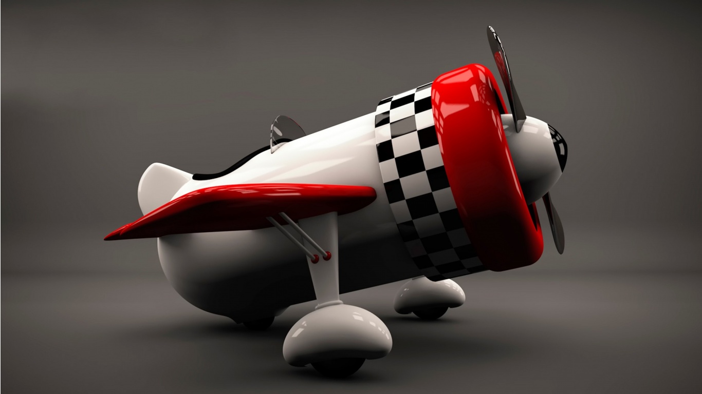 3D Airplane Model Wallpapers - 1366x768 - 140599