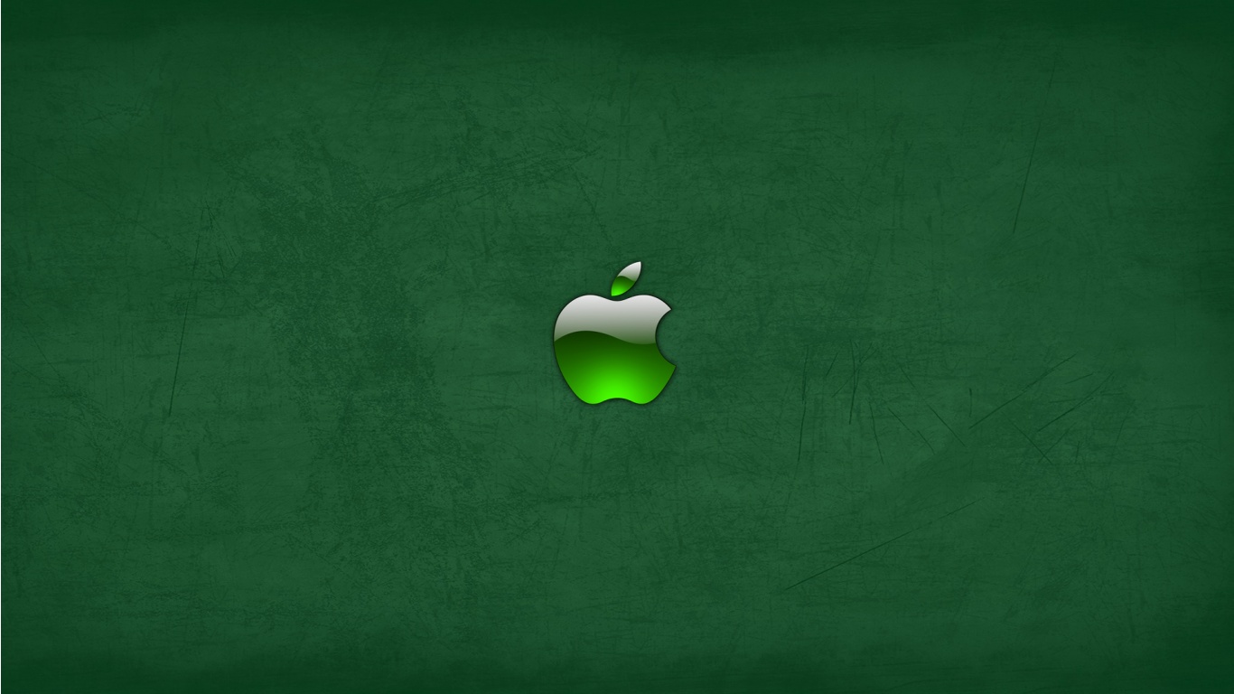 Apple Mac Green Wallpapers - 1366x768 - 214312