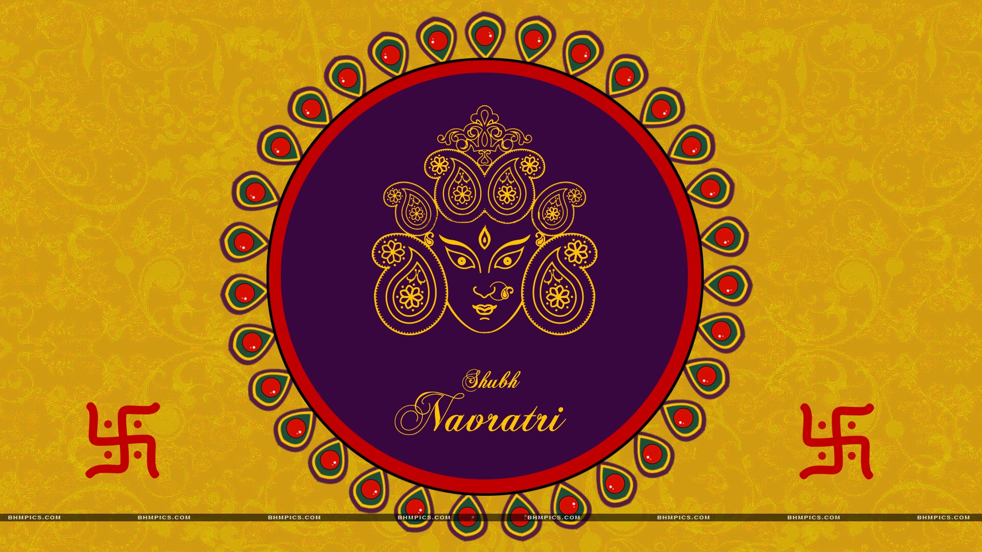 Shubh Navratri Wishes Wallpapers 1920x1080 791043
