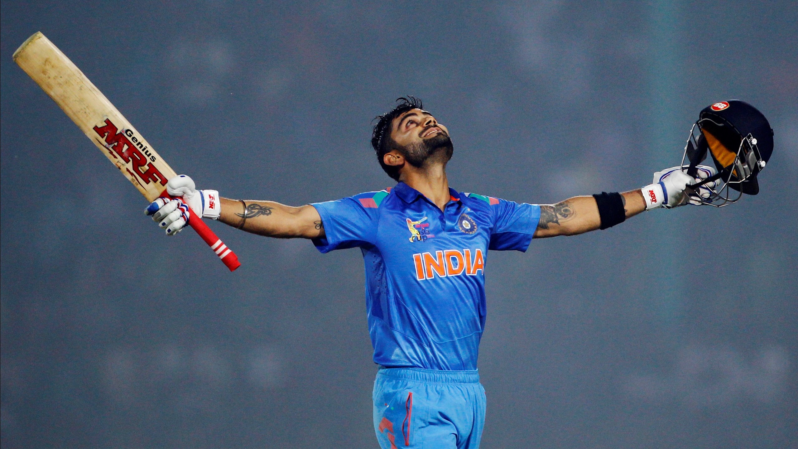 Virat Kohli Of Celebrates Victory Wallpapers 2560x1440 1065469 