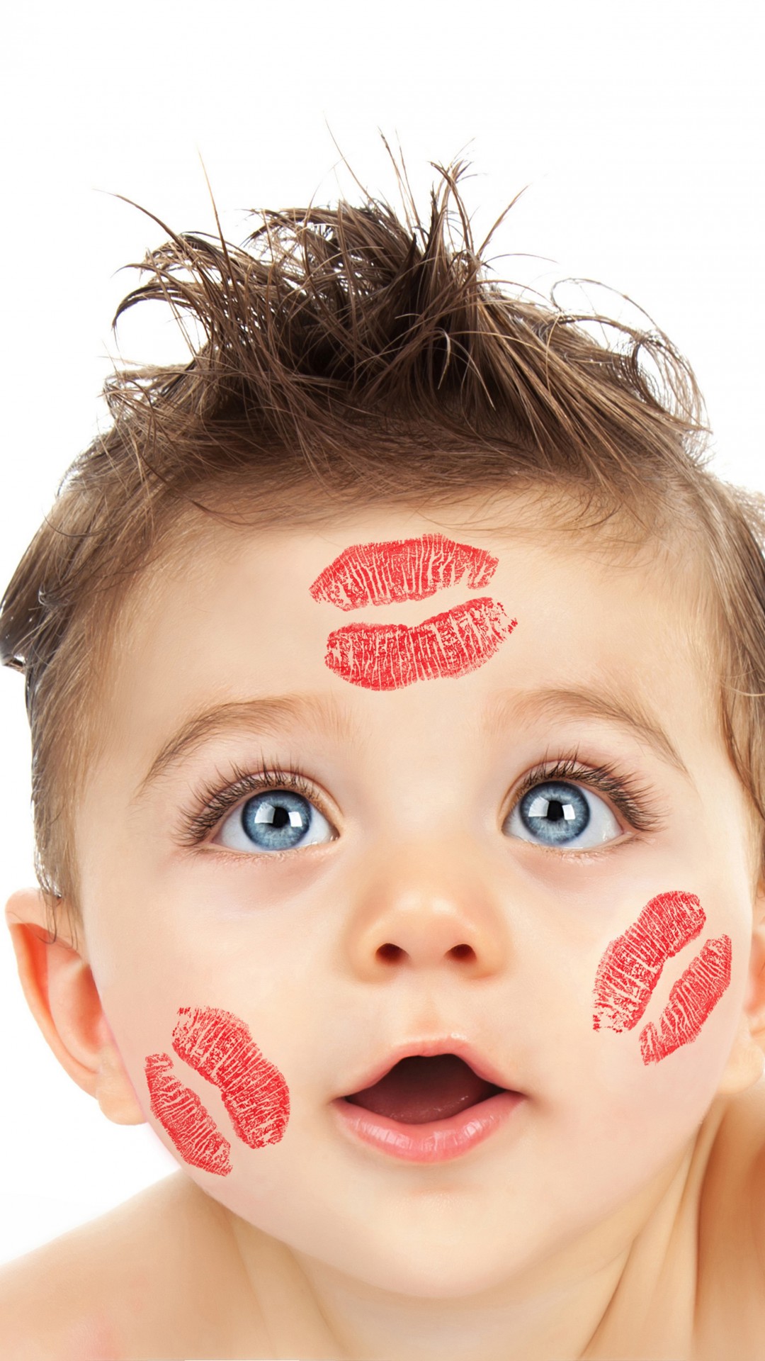 Cute Boy With Lipstick On His Face Wallpapers X