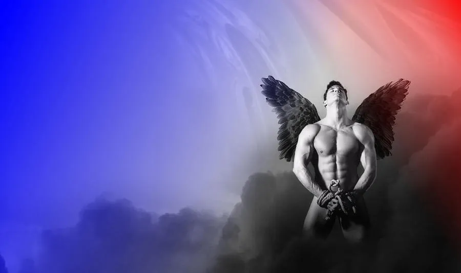 male fallen angel wallpaper