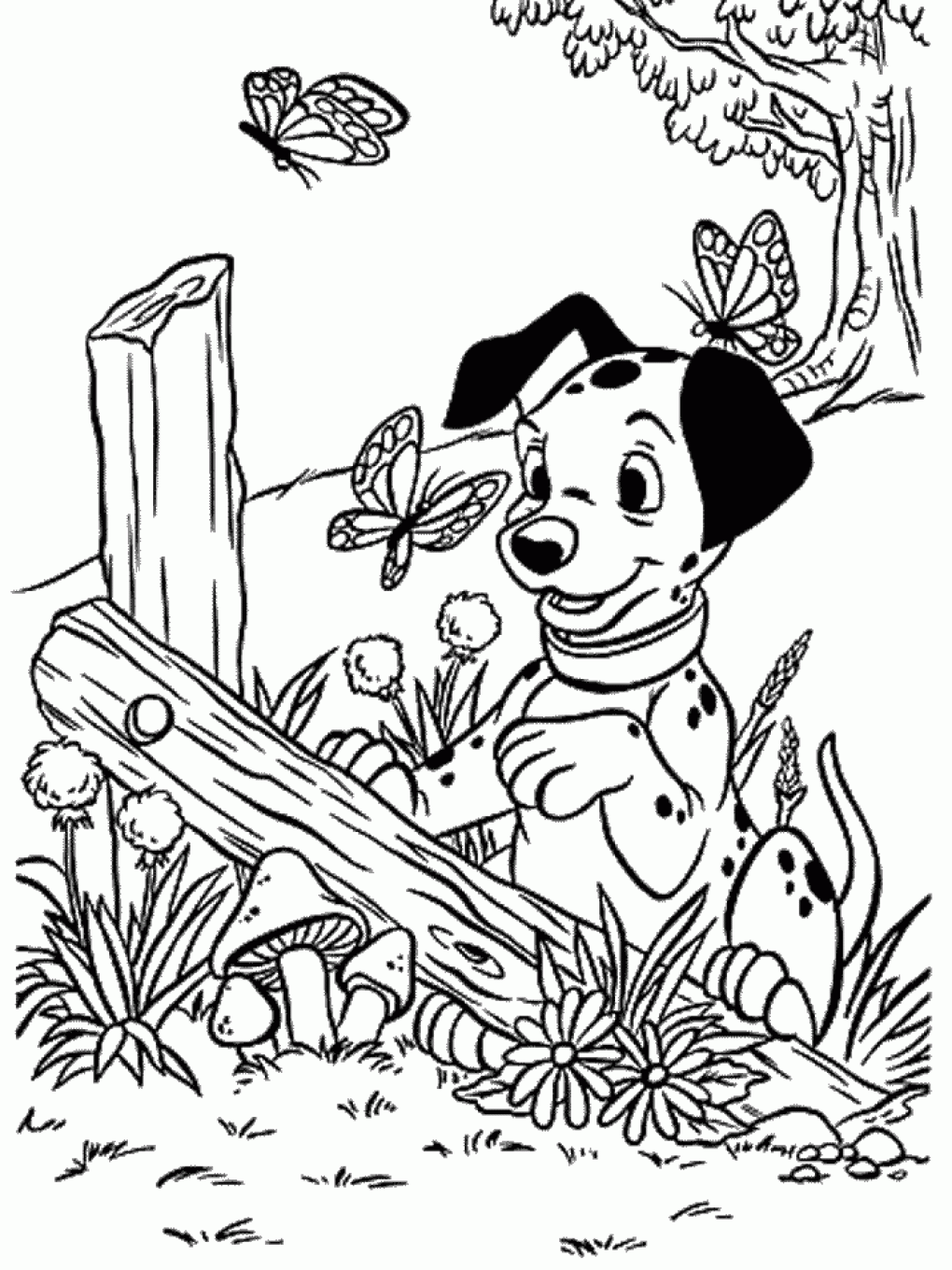 Dalmatians coloring pages for kids