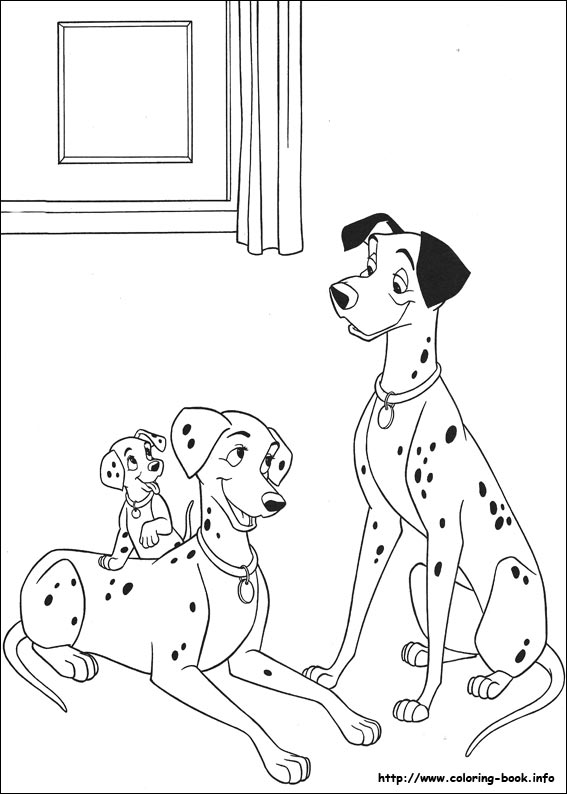 Dalmatians coloring picture