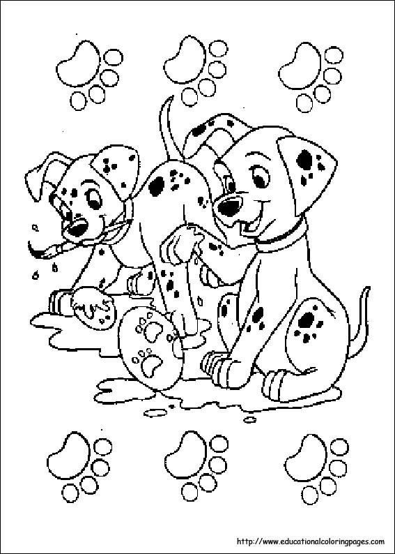 Dalmation coloring pages