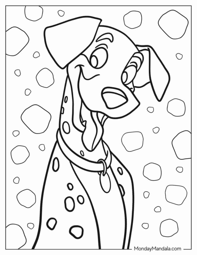 Dalmatians coloring pages free pdf printables