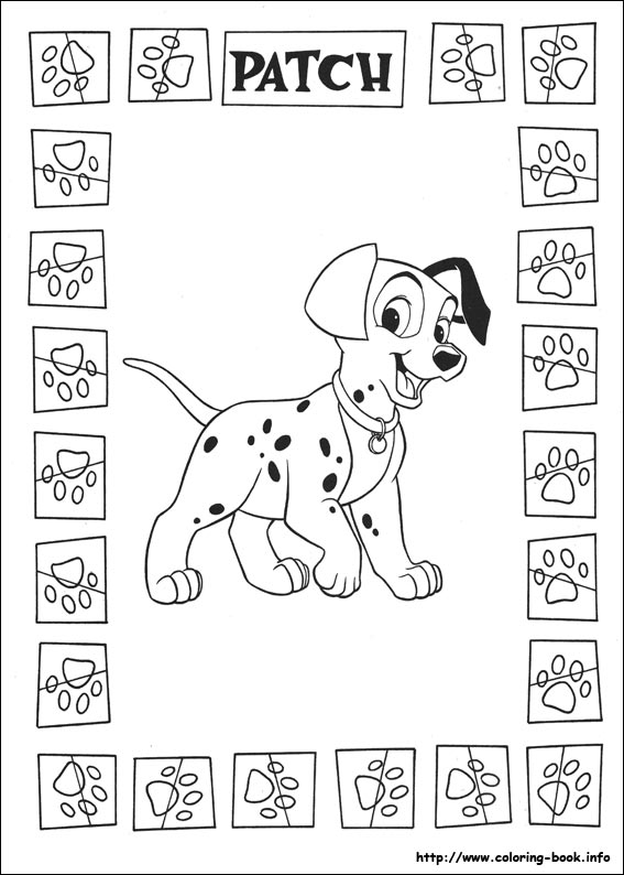 Dalmatians coloring picture