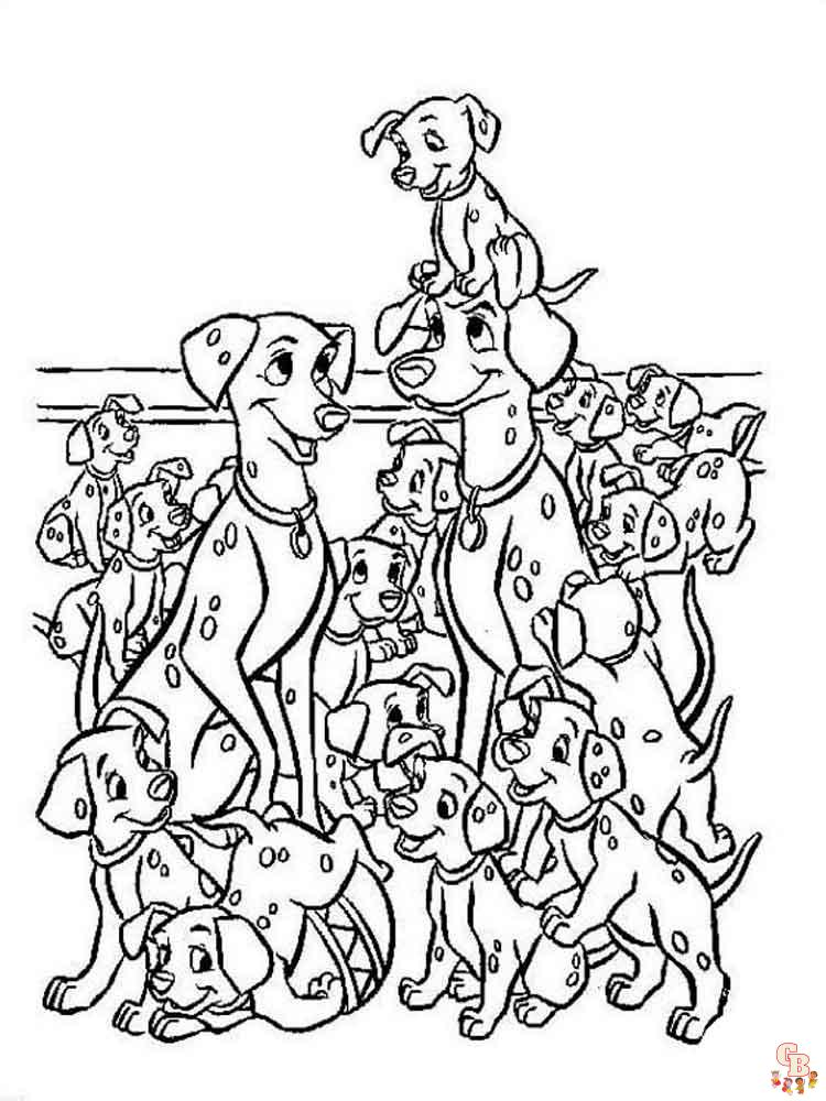 Dalmatians coloring pages free printable fun for kids