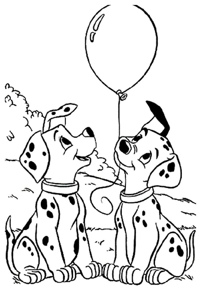 Dalmatians coloring pages for kids