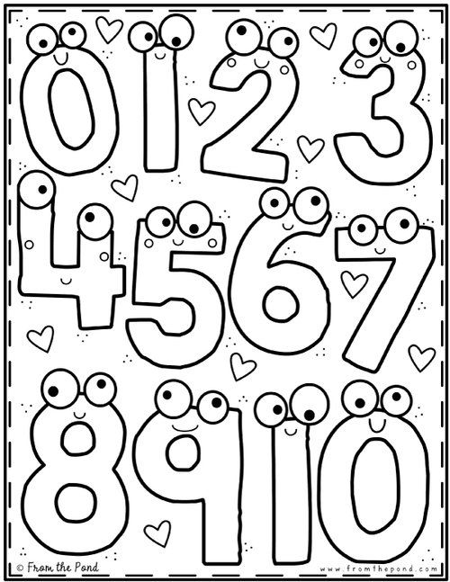 Kindergarten coloring pages preschool coloring pages numbers preschool