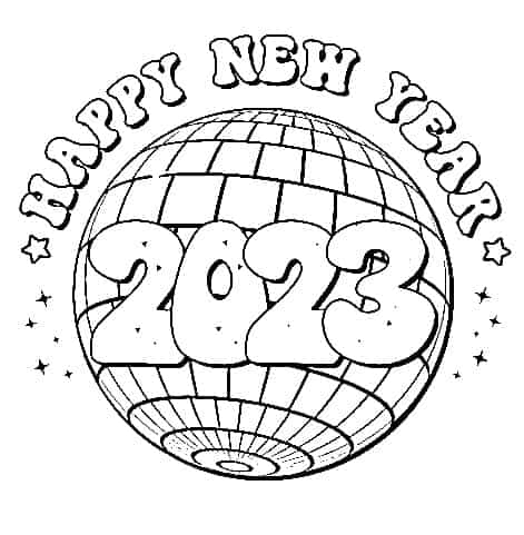 Free new years coloring pages