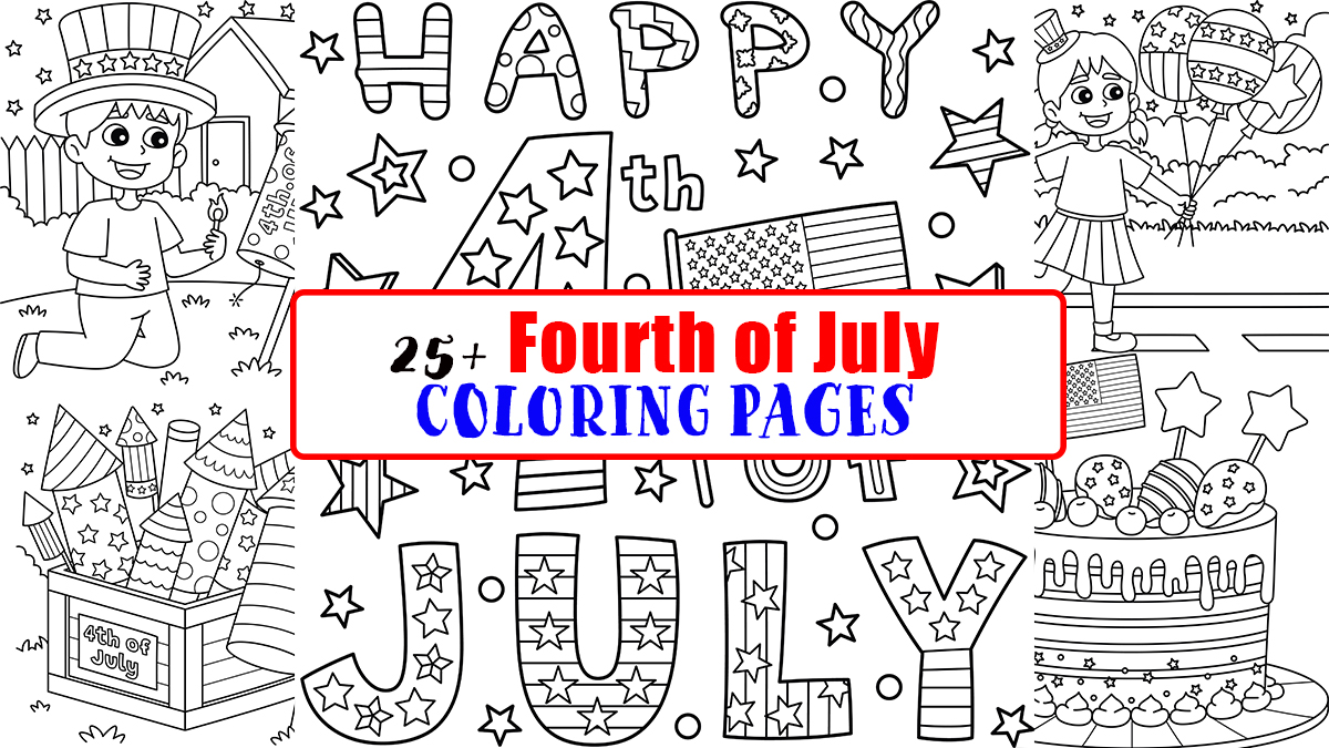 Free fourth of july coloring pages for kids