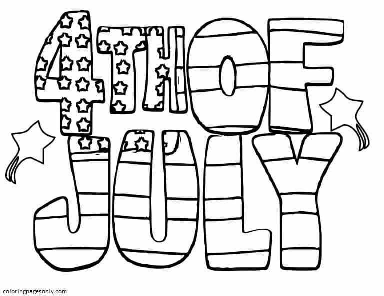 Th of july coloring pages printable for free download