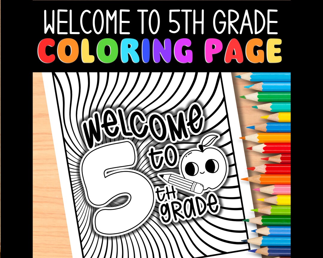 Wele to th grade coloring page back to school open house teacher printables