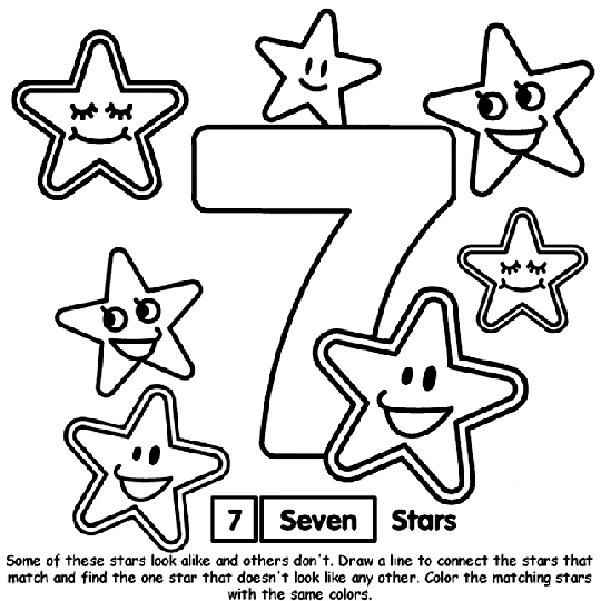 Number coloring page