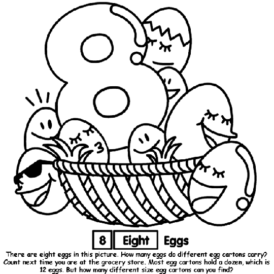 Number coloring page