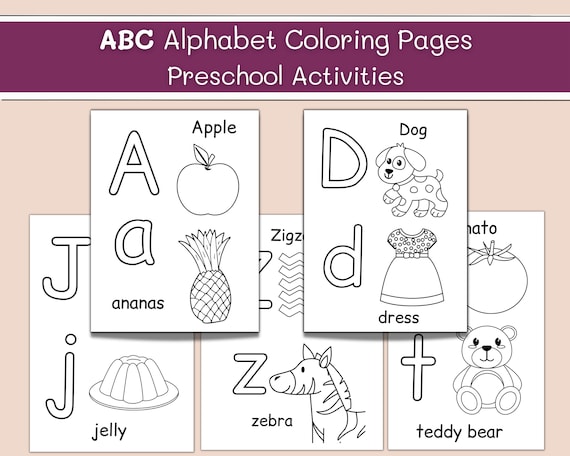 Abc coloring pages alphabet coloring pages kids activity preschool activity letters coloring pages homeschool activitypre k printables