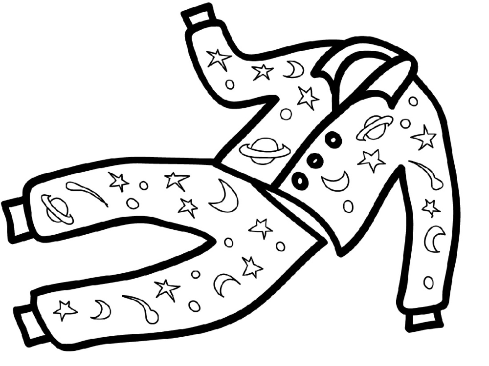 Pajama coloring page for kids coloring pages coloring sheets for kids coloring pages for kids