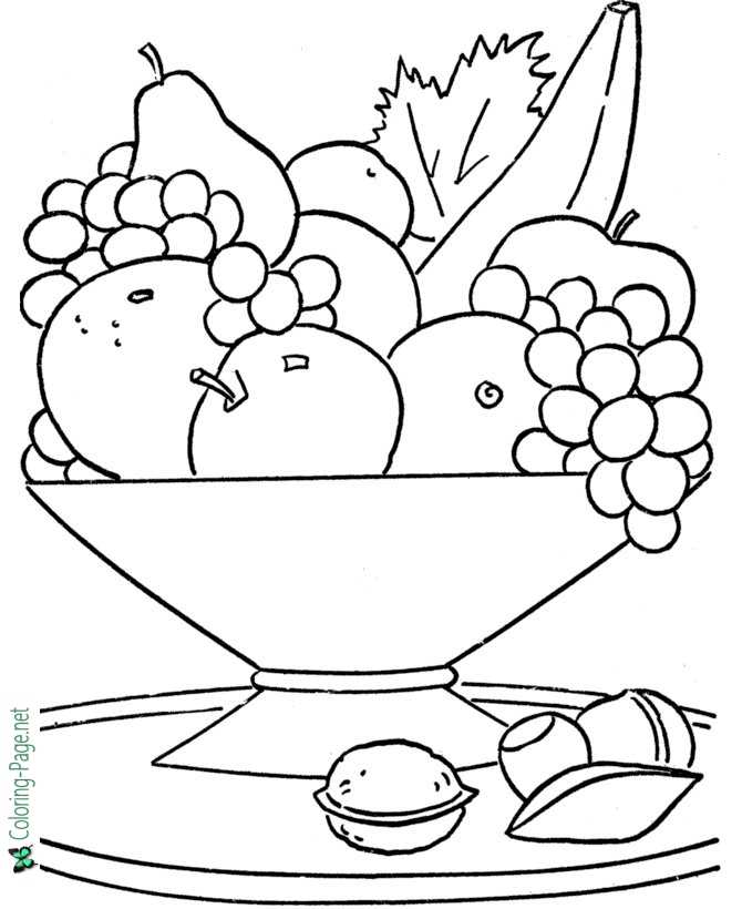 Food coloring pages