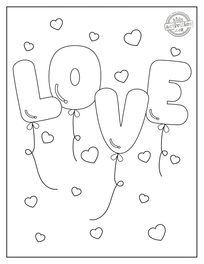 Super cute love coloring pages for kids kids activities blog