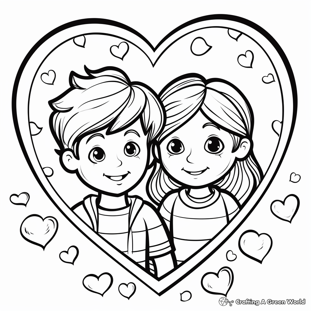 I love you coloring pages