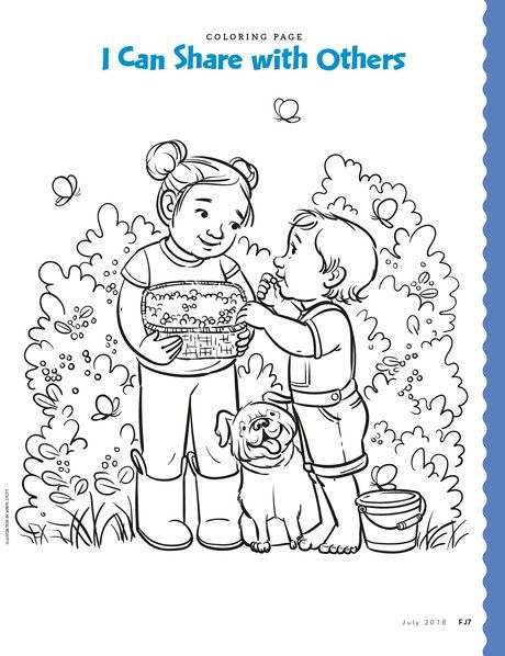 Coloring page about sharing preschool coloring pages bible coloring pages coloring pages