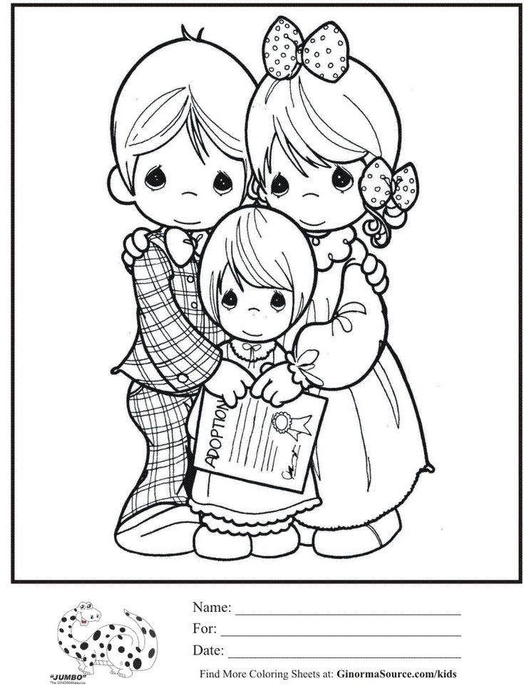 Adoption coloring sheet