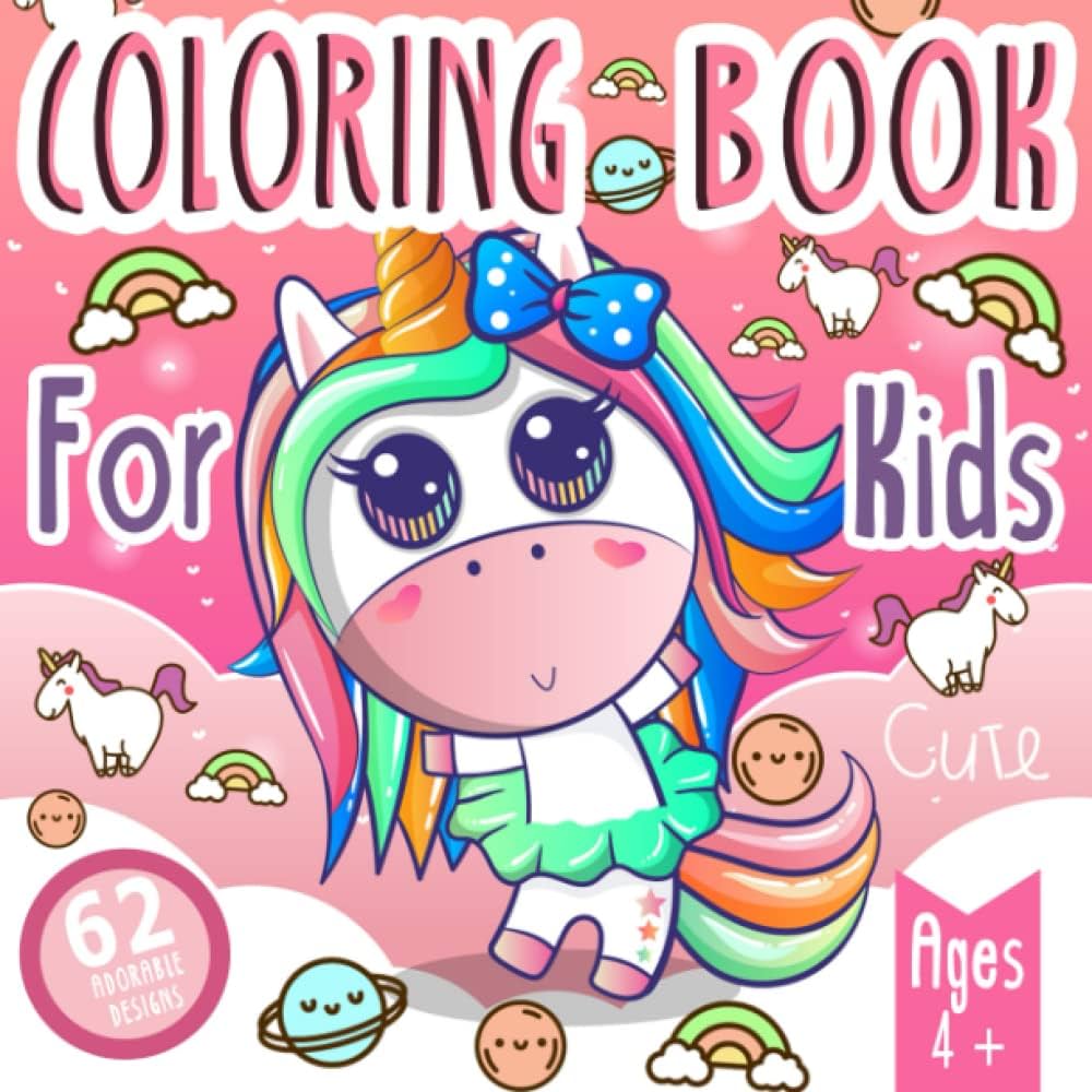 Coloring book for girls with adorable animals designs super cute coloring pages of animals to