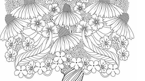 Trees zen tangle coloring pages zen tangl coloring pages for kids and adults