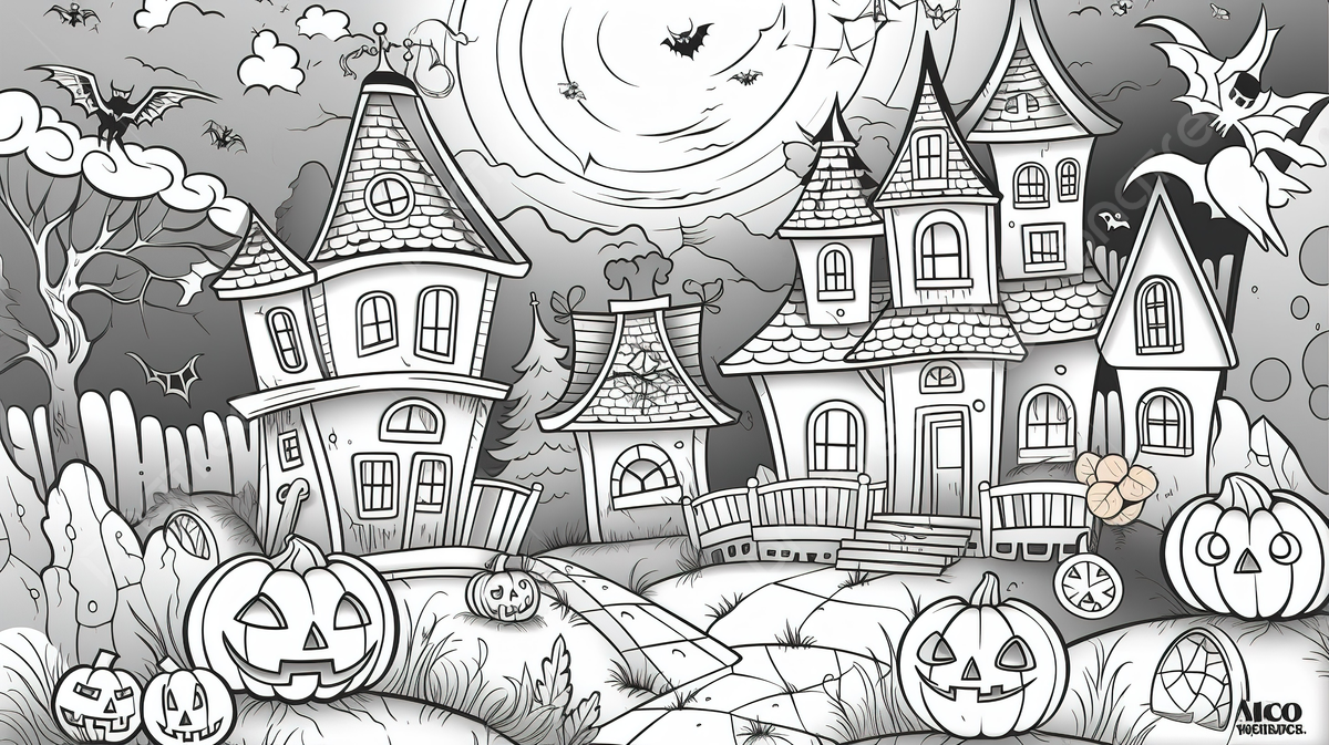 An adults halloween coloring page background halloween coloring picture halloween powerpoint halloween background image and wallpaper for free download