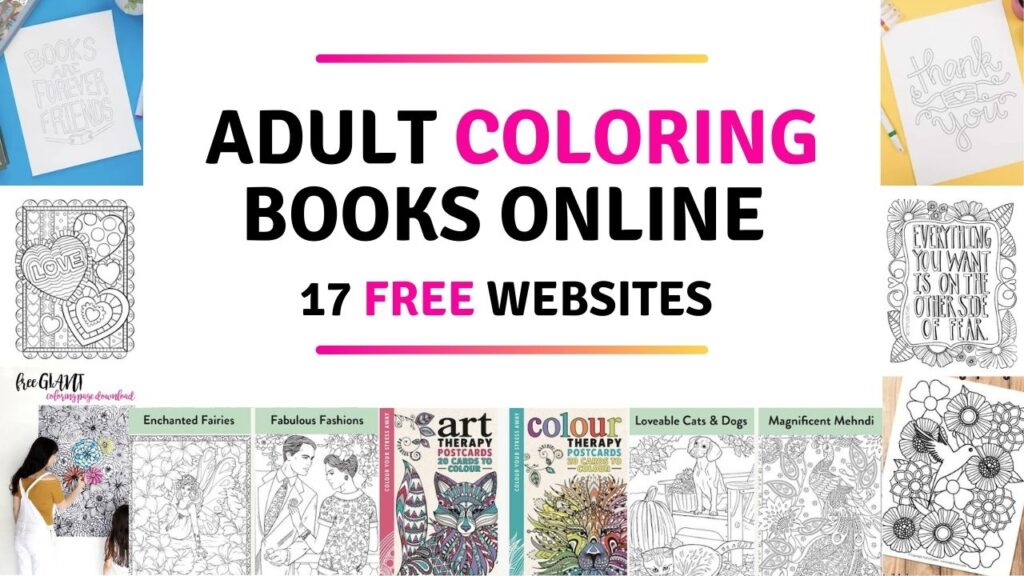 Adult coloring books online free websites