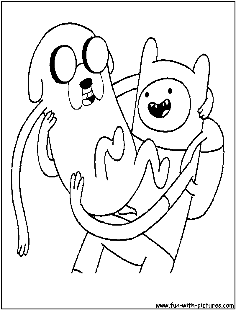 Adventure time coloring pages