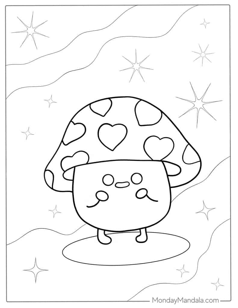 Kawaii coloring pages free pdf printables