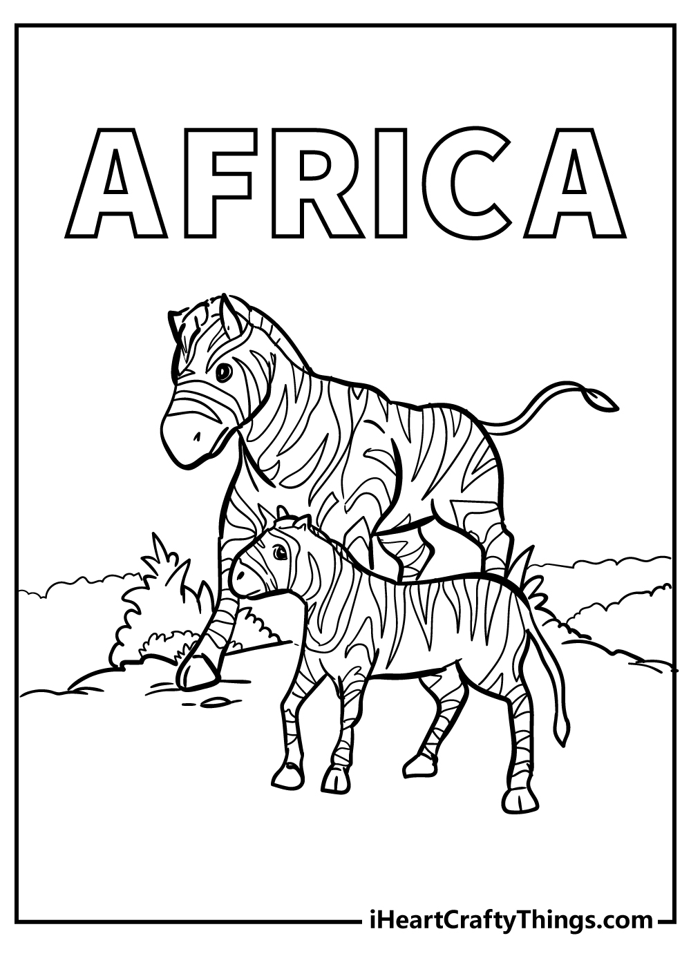 Africa coloring pages free printables