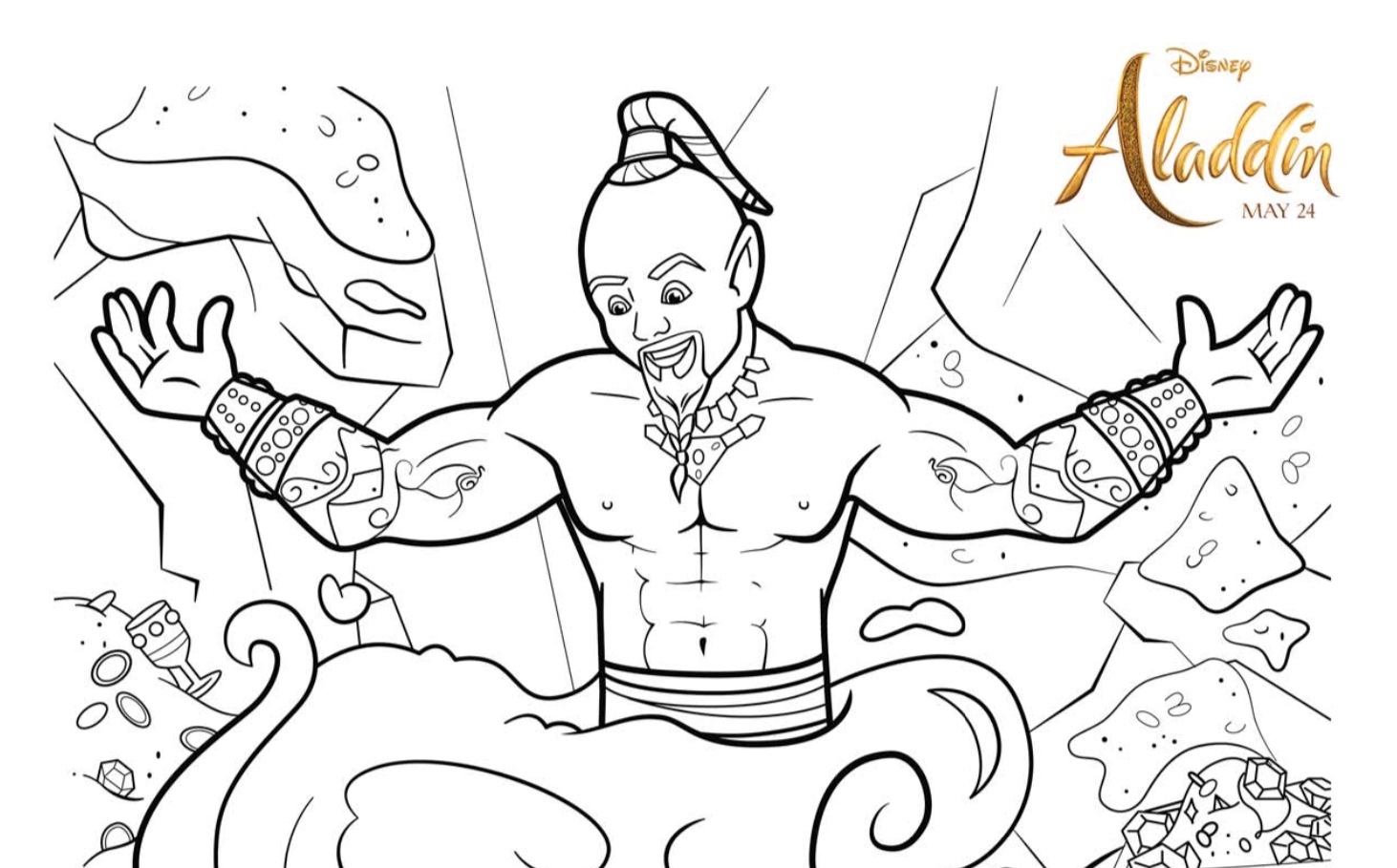 Free aladdin printable coloring pages and activities