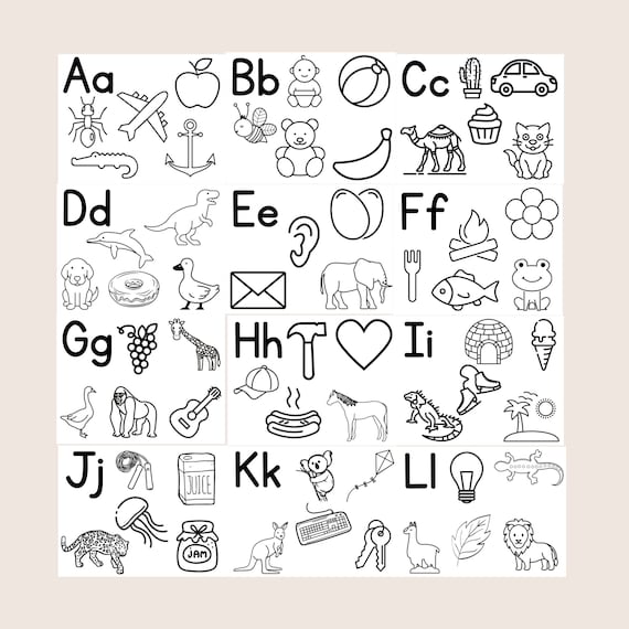 Alphabet coloring pages printables