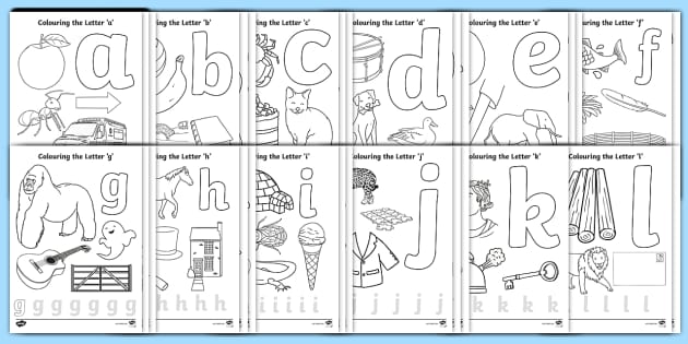 Alphabet colouring pages ready