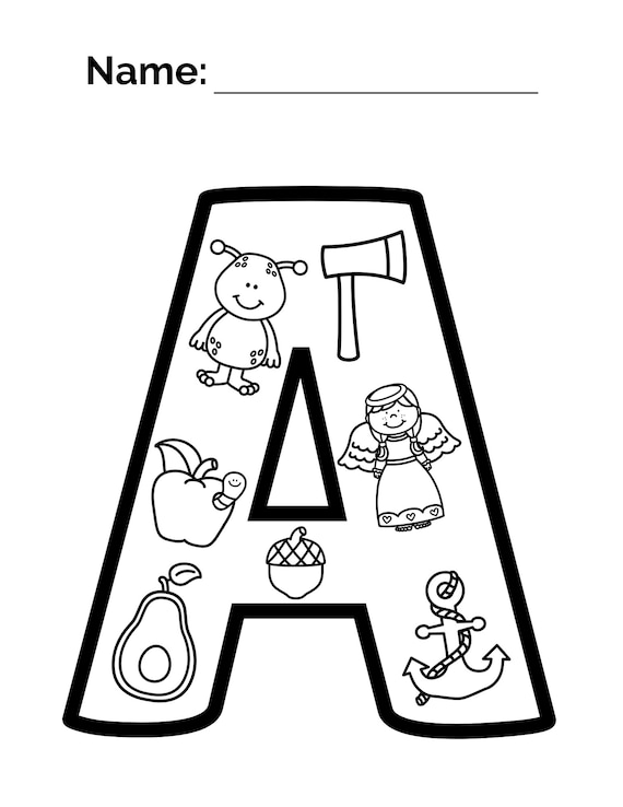 Alphabet picture letters coloring pages printable coloring pages for kids abc printable letters coloring pages for prek k