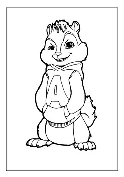 Printable alvin and the chipmunk coloring pages for kids