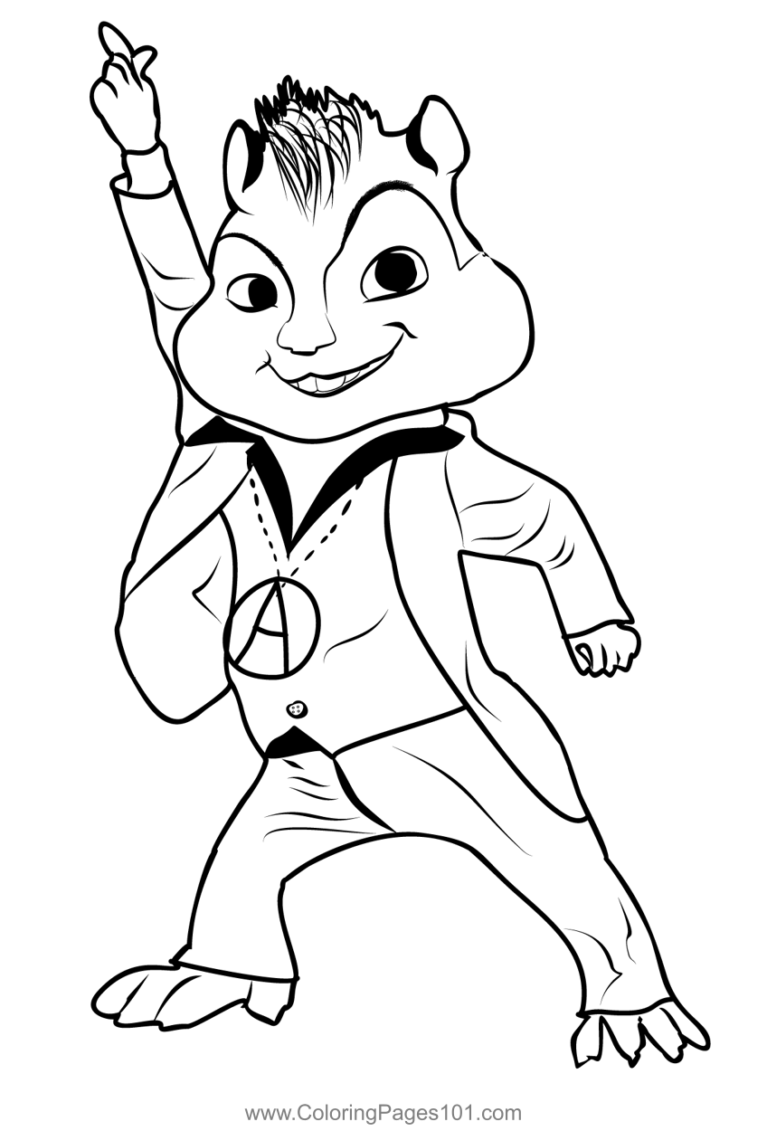 Alvin and the chipmunks coloring page alvin and the chipmunks coloring pages chipmunks