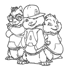 Top free printable alvin and the chipmunks coloring pages online