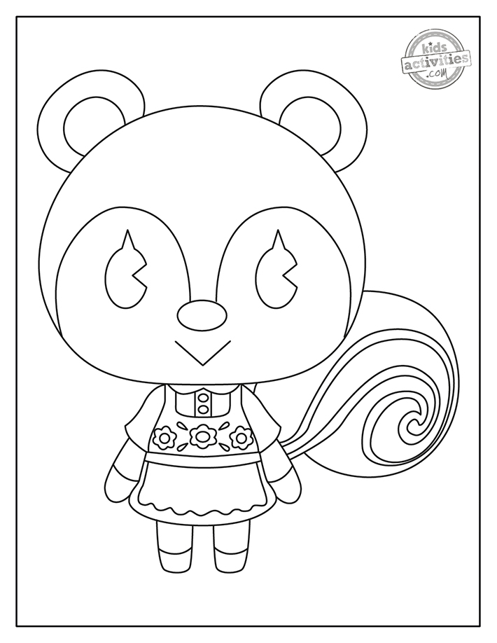 Printable animal crossing coloring pages kids activities blog