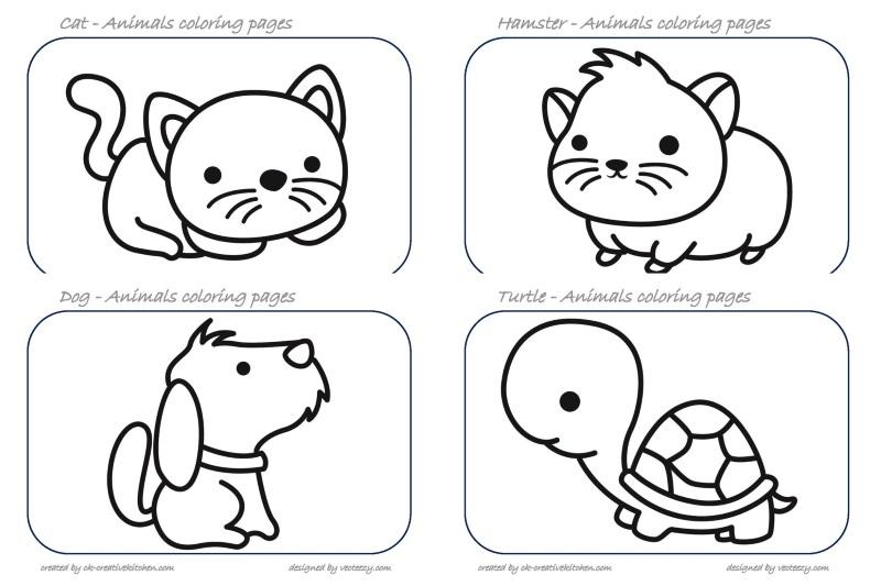 Animals coloring pages