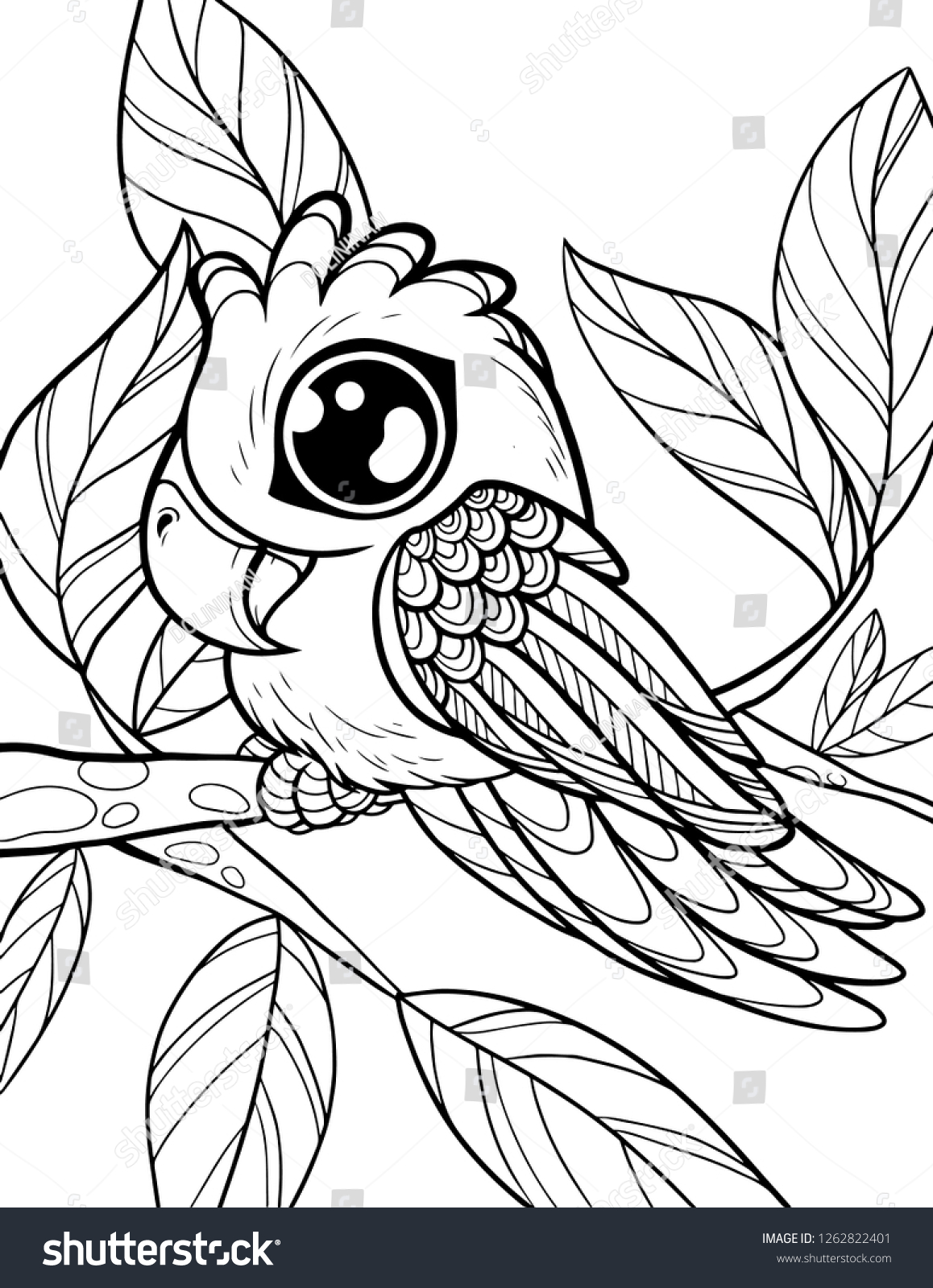 Vector coloring page children cute animals stock vector royalty free