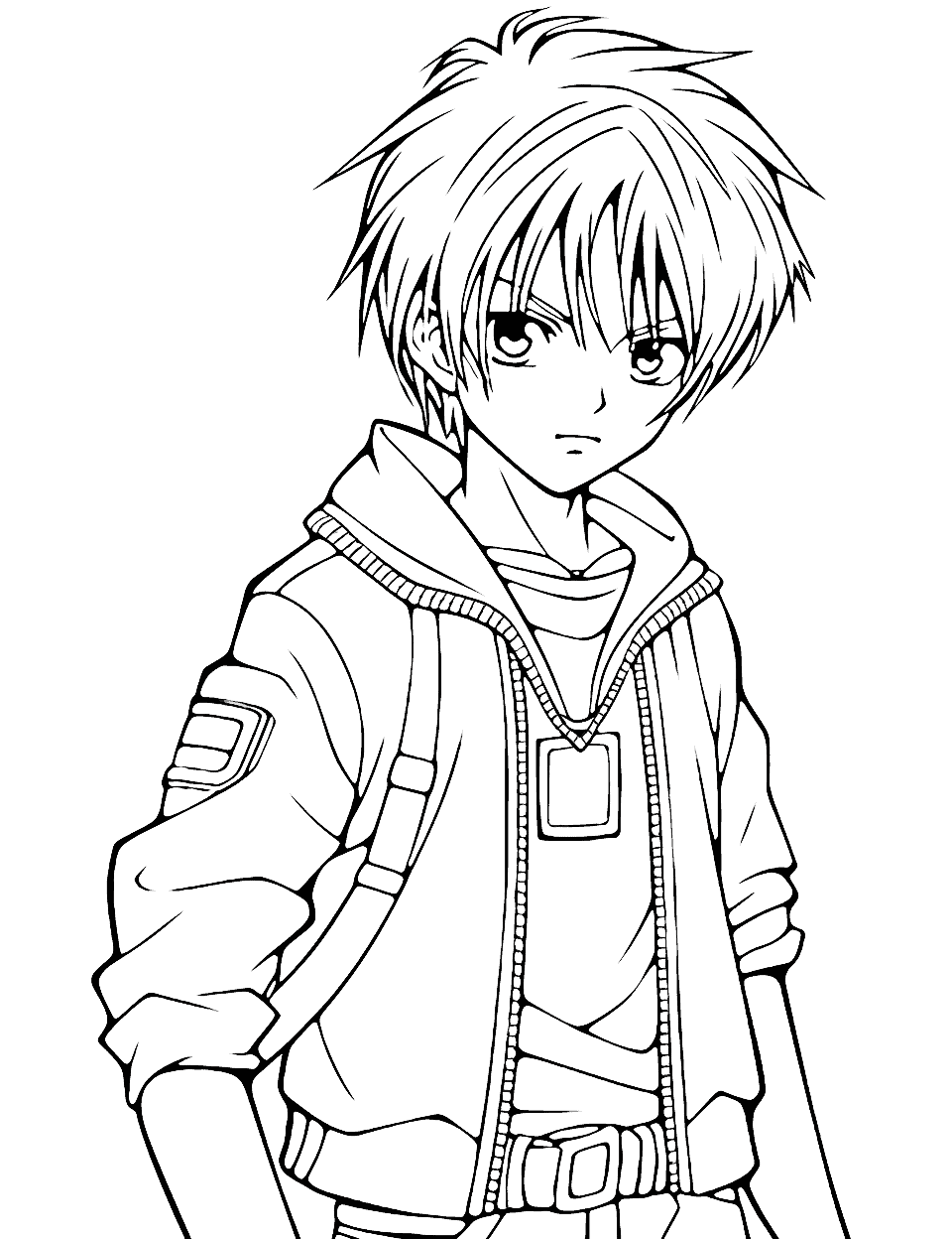 Anime coloring pages free printable sheets