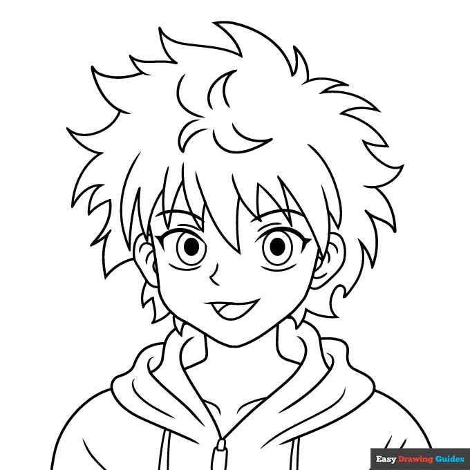 Free printable anime coloring pages for kids