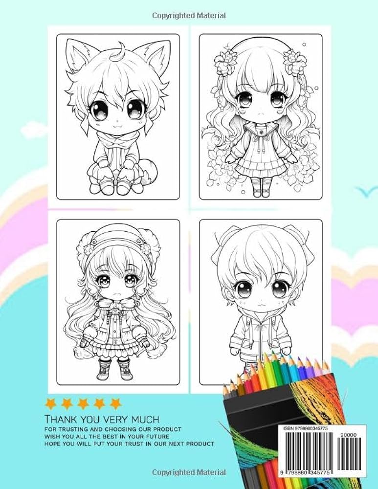 Anime chibi coloring book coloring books for adults with pages anime chibi coloring book adult coloring book for stress relief relaxation and mindfulness jk kelly wonder fj sandra scarlett