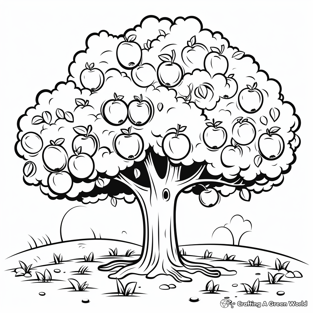 Apple coloring pages