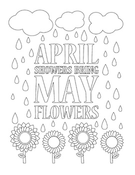 April showers bring may flowers x coloring sheet by the artsy tortoise