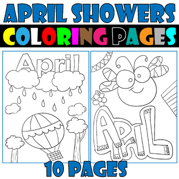 April showers coloring pages april showers coloring worksheets